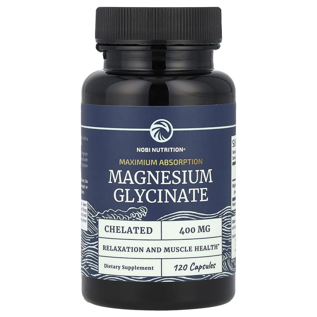 Glycine Magnesium, Maximum Absorption, 120 Capsules (200Mg Per Capsule)