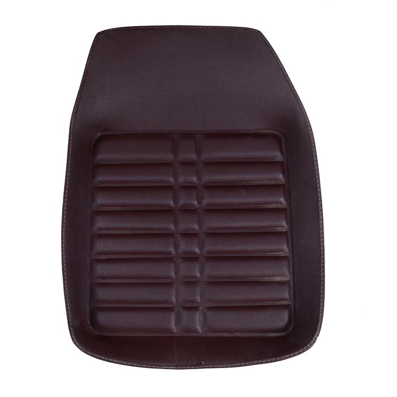 5 шт./компл. универсальные автомобильные коврики кофейного цвета, напольные кожаные коврики