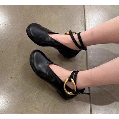 Простые женские туфли Мэри Джейн на плоской подошве серебристого цвета с небольшим ароматом, новинка 2024 года, осень-зима, легкие туфли с открытым носком в стиле ретро