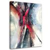 Canvas Print Abstraction Red Grey