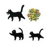 Cat Iron Plaque Ornament With Accessories Interesting Metal Cat Outdoor Garden Decorative Sign