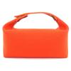 Great HERMES Handbag Brid A Black PM Orange wool Women Used