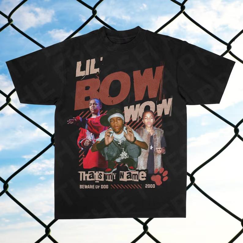 Vintage Bow Wow Graphic TShirt | Y2K Rap Tee