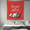 Simon‘s Cat Wall Tapestry Aesthetic Wall Hanging Printed Fabric Blanket Decorative Tapestries for Bedroom Living Room Home Decor