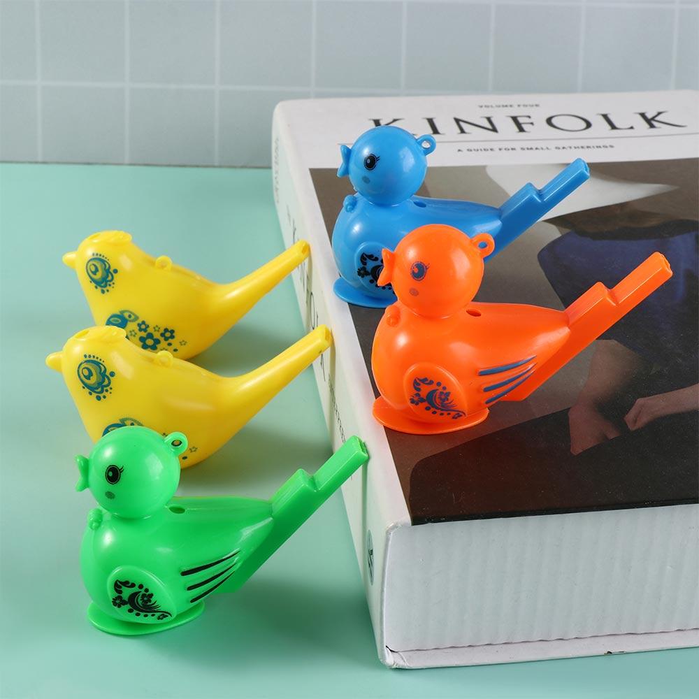 5PCS Drawing Water Bird Whistle Colored Musical Toy Party Whistles For Girls Boys
