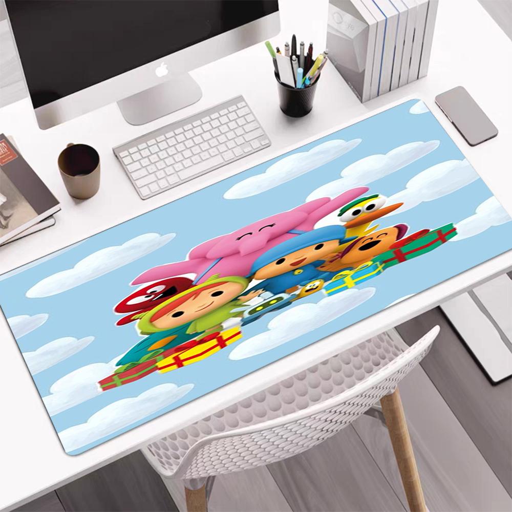 Pocoyo Theme Mouse Pad, Non Slip Rubber Base, Multifunctional Office & Home Decor, Perfect for Workspace Personalization.