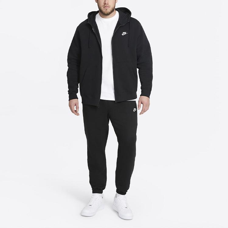 Nike Спортивные флисовые спортивные брюки с эластичным поясом для мужчин, черные, BV2738-010