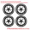 White MILFHUNTERS Tire Letter Stickers Universal Rubber Tire Decals Funny Wheel Sidewall Letters Car Styling Accessories