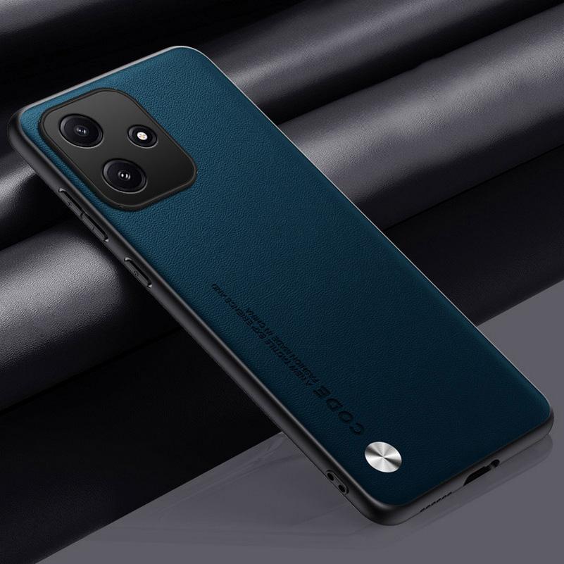 Чехол из искусственной кожи для POCO X6 Pro F5 Pro X5 M5 C40 X4 GT M4 Pro F4 F3 M3 Pro X3 NFC, роскошный гибридный жесткий чехол для телефона, мягкий чехол из ТПУ