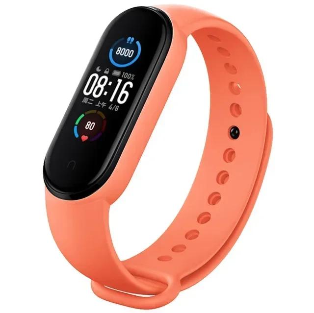 Ремешки для Mi Band 7 6 5 4 3 Браслет на запястье Силиконовый браслет Ремешки для запястья MiBand 3/4 band5 band6 Аксессуары для смарт-часов