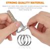 20/100pcs Stainless Steel Key Ring Key Chain 25mm Round Flat Round Split Keychain Polished Metal Blank Circle For DIY Findings