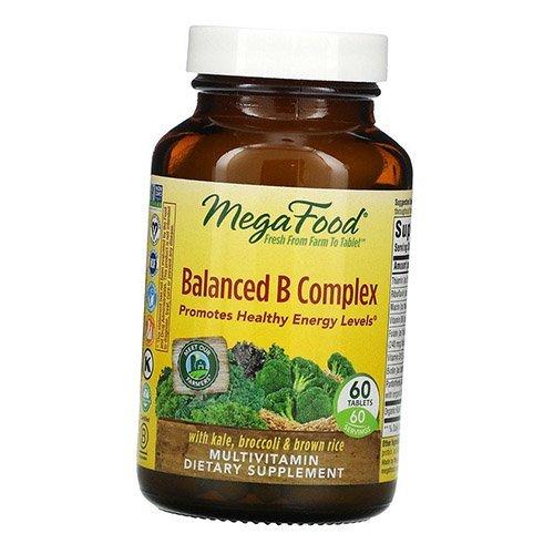 Витамины группы В, Balanced B Complex, Mega Food  30таб (36343026)
