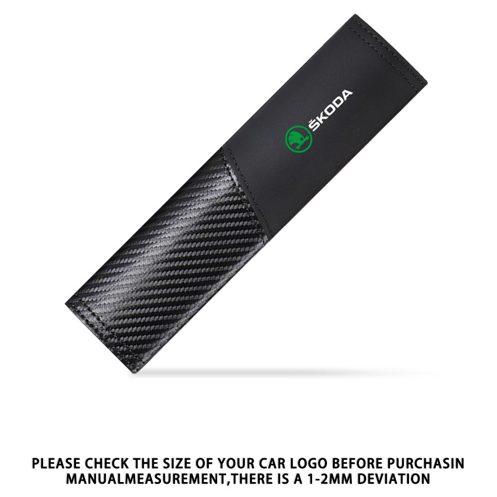 BUD1 1/2PCS Car Safety Belt Pad Adjustable Seat Belt Cover Shoulder Strap Mat for Skoda Octavia Rapid Fabia Superb S Karop VII Kodiaq