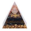 Orgone Pyramid Decorative Balancing Energy Power Stone Pyramid Ornament for Yoga Meditation Bedroom