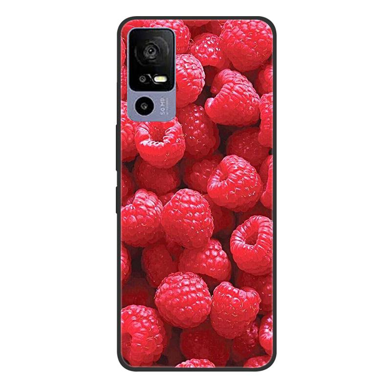 For TCL 40R 5G T771A Case Painted Soft Black Silicone Bumper Phone Cover for TCL 40 R 5G 6.6" Case TCL40R 40R Etui Coque Fundas