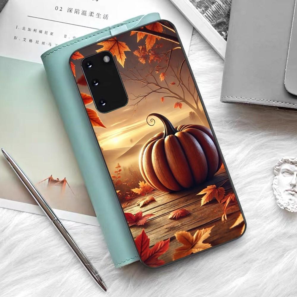Чехол для телефона «Счастливая тыква Осень» Силиконовый PC+TPU Для Samsung S10 20 30 22 23 24 Plus Lite Ultra Чехол