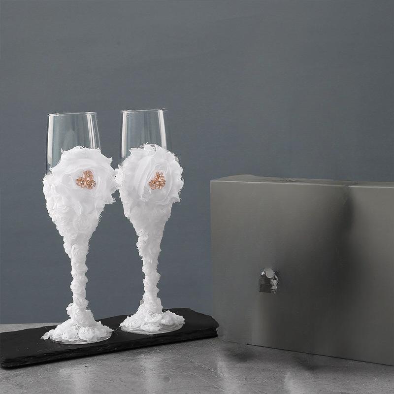 2 шт., бокал для западной свадебной церемонии, подарок для свидетеля любви, набор для изготовления бокалов для вина, нож и лопатка