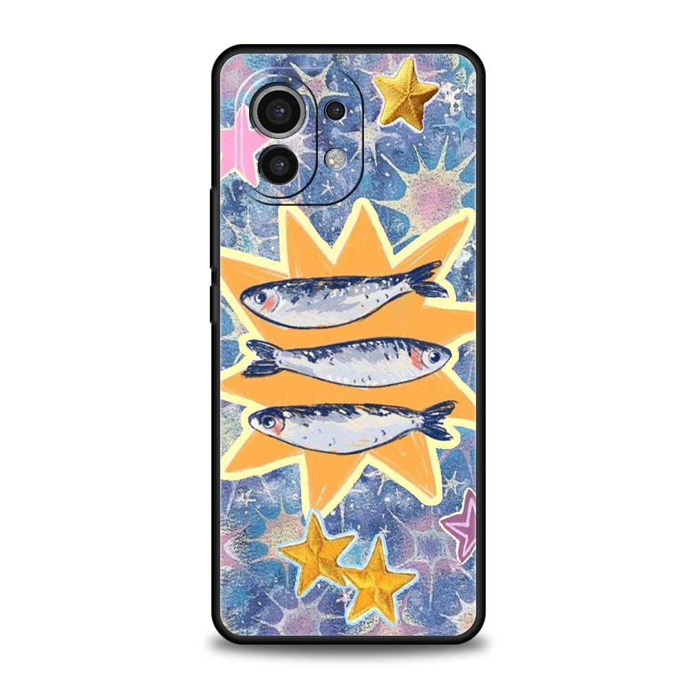 Чехол для телефона для Xiaomi Poco F7 F6 F5 F4 F3 X7 X6 X5 X4 X3 NFC M4 C51 C55 GT Pro 5G Мягкий ТПУ Fundas Синий Океан Рыба Capa Сумка