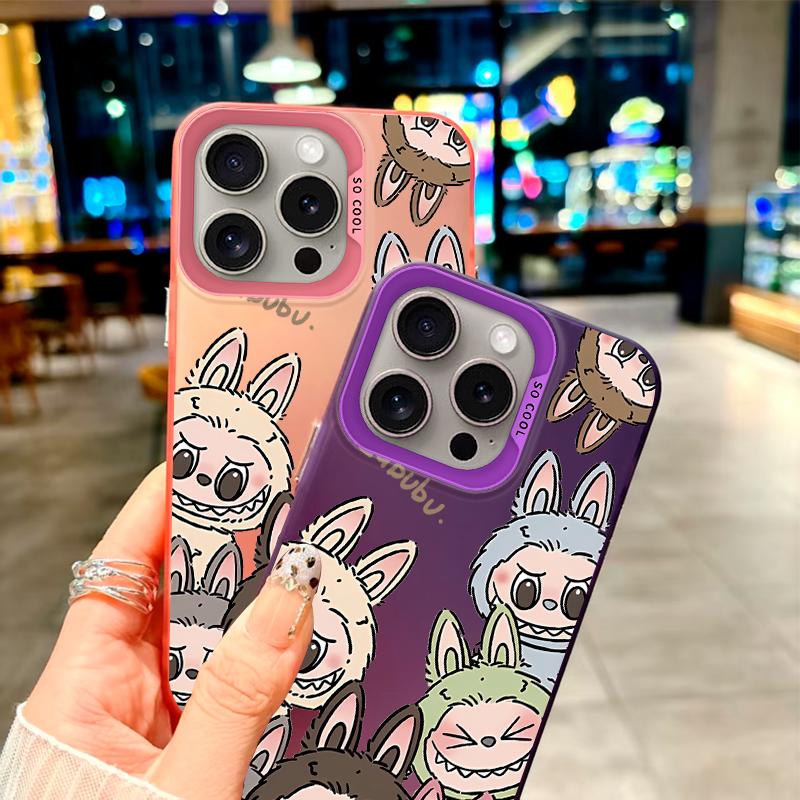 «Яркий очаровательный клан Лабубу» Модный чехол для серии Oppo/Realme. Oppo A12, A1 Pro, A16K, Reno6 Lite, A3x, A32, A58, A17, Realme 7i, 9i, V23, C15...