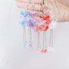 Hydrangea Flower Phone Charm Trendy Bag Pendant Bowknot Bag Charm Phone Lanyard Glaze Material for Trendy Individuals