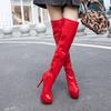 Est  Autumn Winter Over The Knee Boots Women Sexy Fashion Fetish Shoes Extreme High Heel Platform Thigh High Boots Women