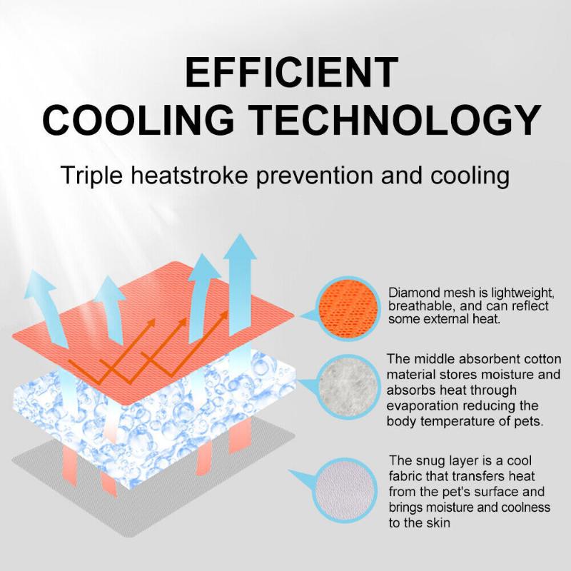 Жилет для собак с ледяным охлаждением, летняя сетчатая одежда, крутые куртки для собак на открытом воздухе, дышащие S-3xl