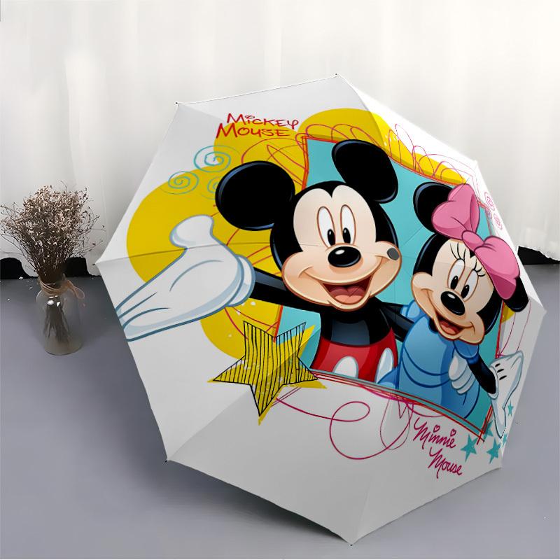 1pc Mickey, Minnie Automatic Open/close, All-Season Portable Folding Umbrella, Perfect Gift for Friends yy250807023