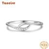 Tancise Classic стерлингового серебра 925 пробы кольцо с цирконом женские ювелирные изделия свадебное обещание вечерние подарок