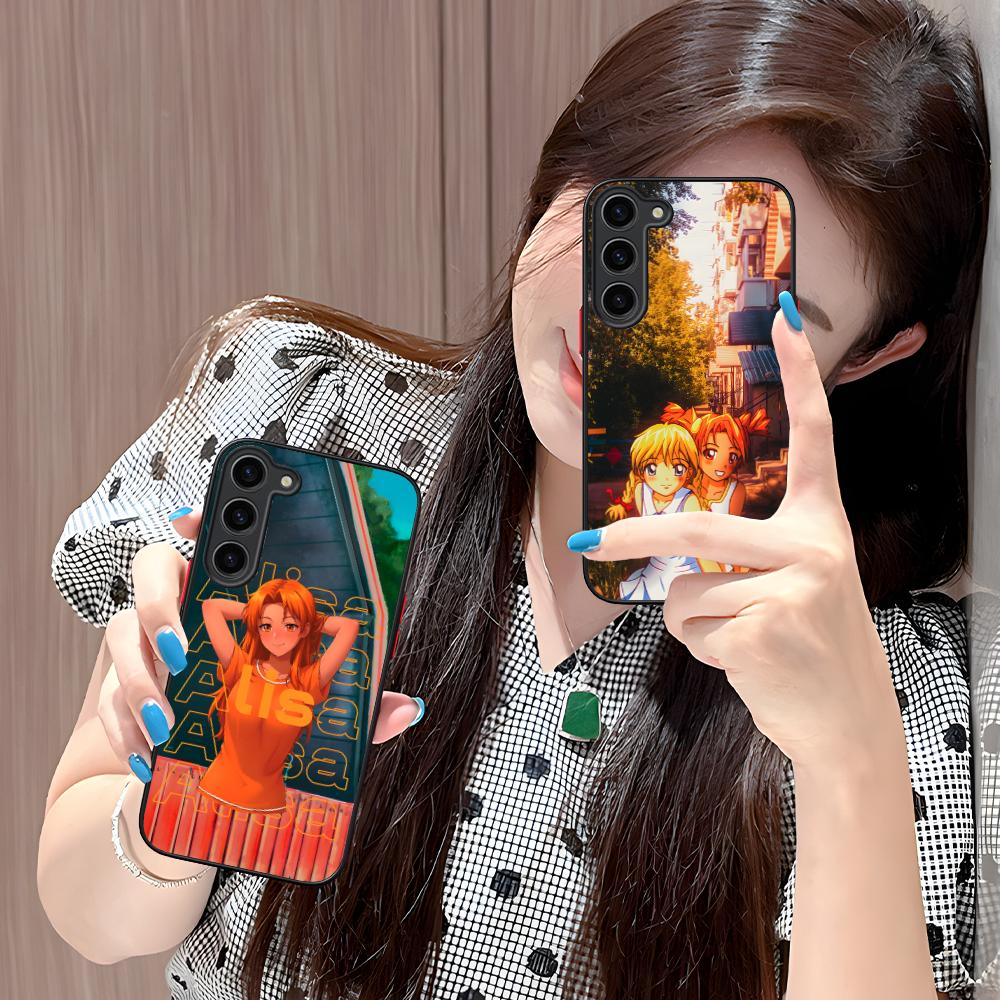 Вечное Лето Алиса Силиконовый Чехол для Мобильного Телефона для Samsung Galaxy S26 S25 S24 S23 S22 S21 Plus FE Ultra Цветной Чехол