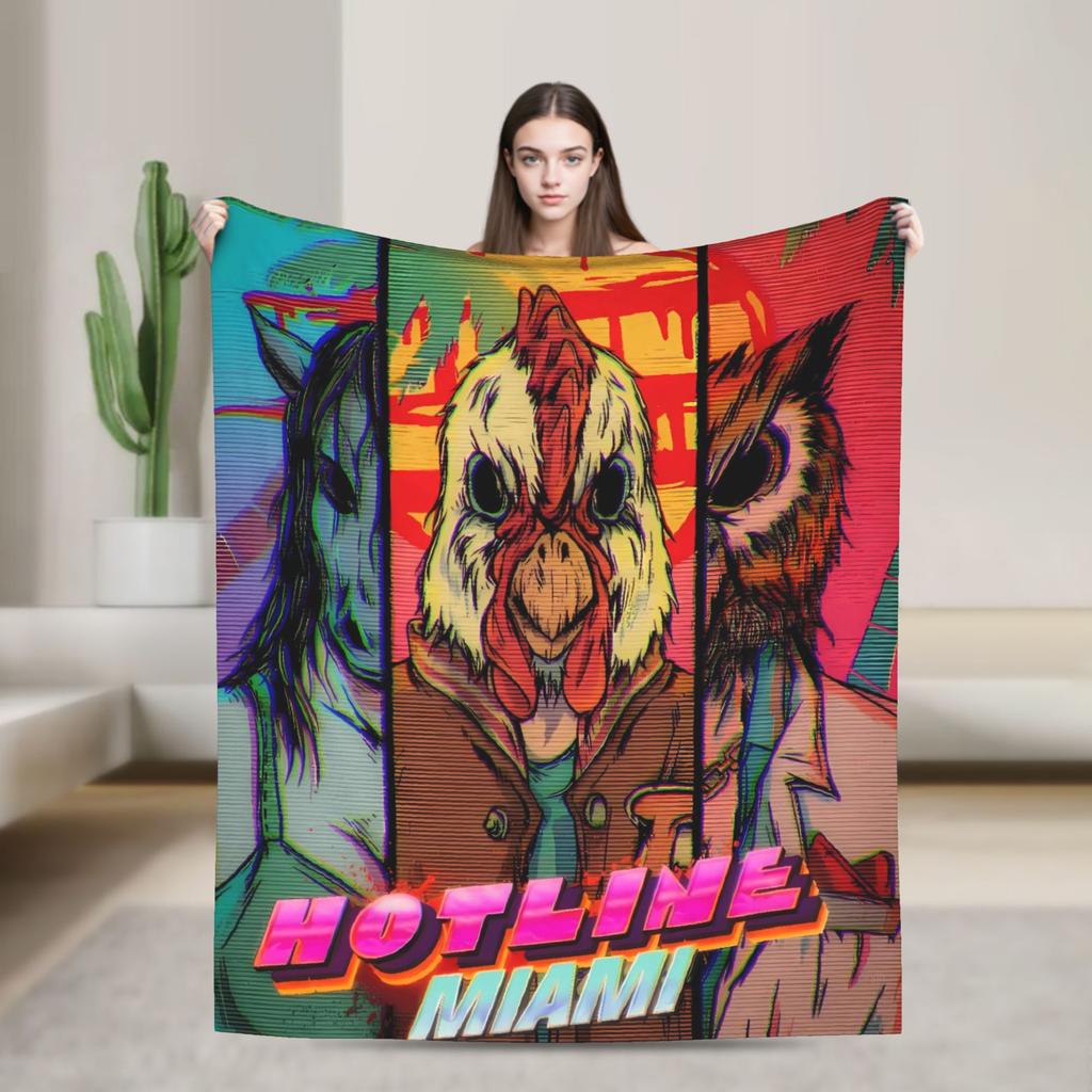 Invader Zim Movie Blanket Soft Aesthetic Plush Throw Blanket For Bedroom Airplane Travel Flannel Bedspread Bed Cover