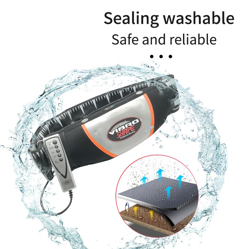 Electric Waist Massager Vibrating Trimmer Slimming Heating Belt To Burning Fat On Belly Abdomen Massage Belt For Weight Loss