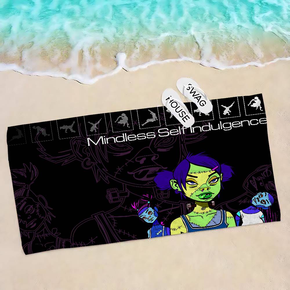 A-Mindless Self Indulgence-S Микрофибра С Принтом Пляжное Полотенце Для Альпинизма Йоги Пляжа Плавания Бега Впитывающее Мягкое Полотенце