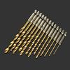 13x HSS Hex Shank Drill Bit Set Quick Change Titanium Coated Twist 1.5-6.5mm