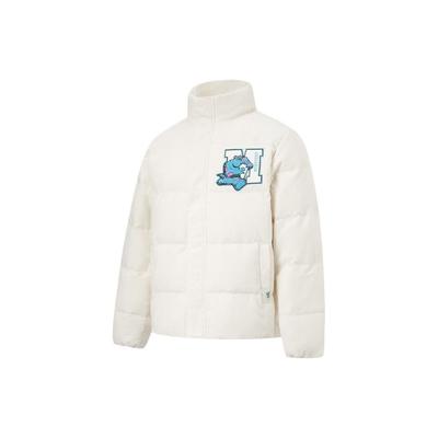 Disney Collaboration Series Monsters University Cartoon Printing Short Down Jacket Loose Fit Men Outwear Off-White AYMT117-1