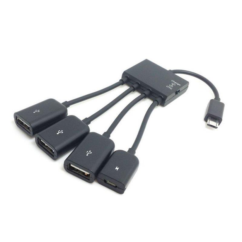 Адаптер-концентратор Micro USB OTG для смартфона/планшета Разветвитель Micro USB для Apple, Samsung, Lenovo