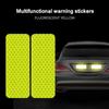 Riding Square Motorcycle Star Safety Sticker Bicycles Car Bumper Stickers Reflective Warning Strip