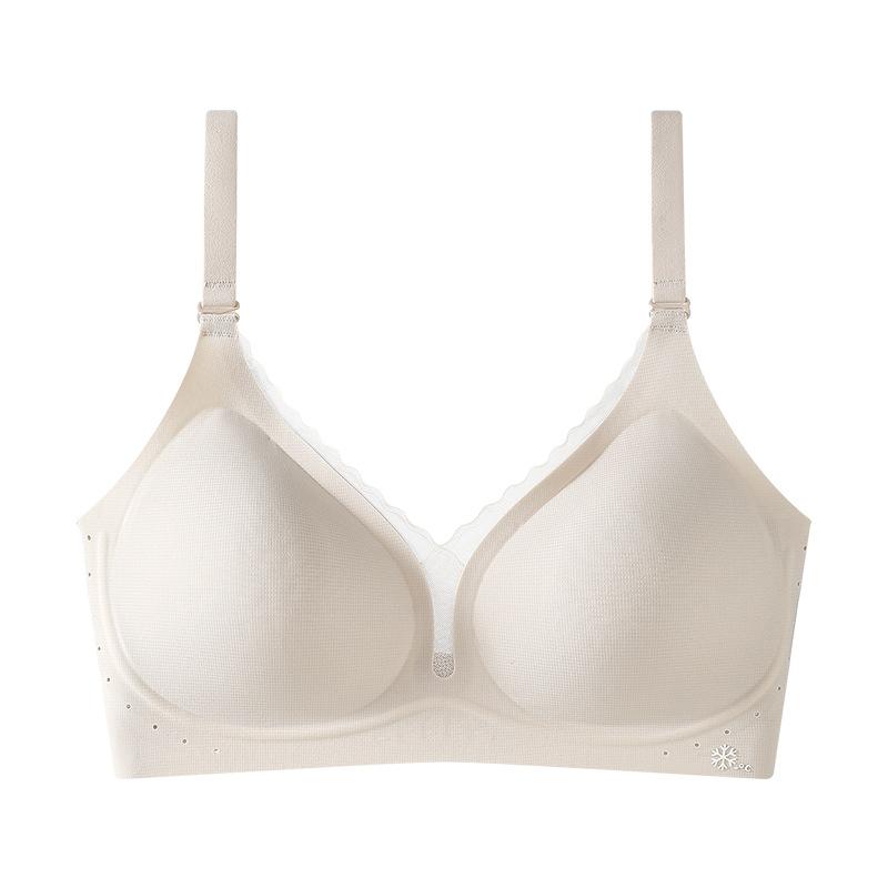Spring and summer soft support lifting non-marking gathering cool bacteriostatic thin underwear water drop cup anti-sagging collection breast bra
