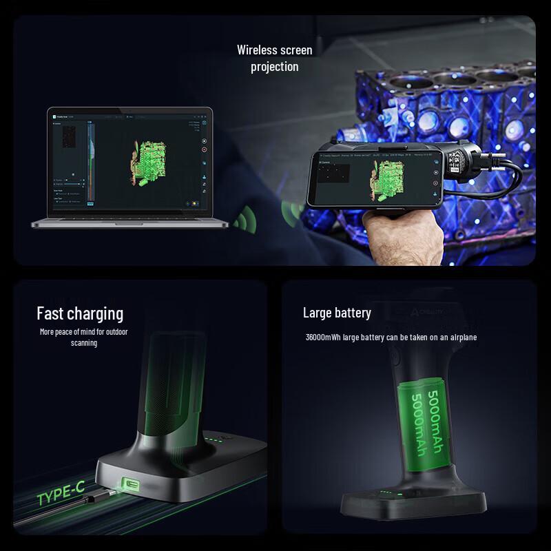 CREALITY Raptor Портативный беспроводной 3D-сканер CN-вилка (адаптер в комплекте)