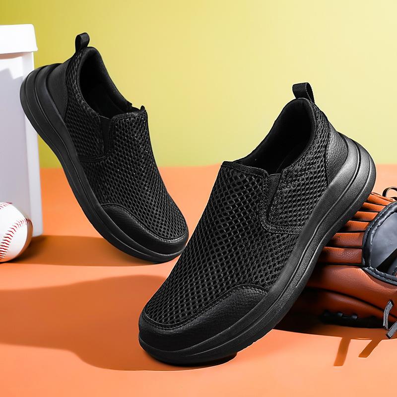 Весенне-летняя мужская обувь для улицы, мужская повседневная обувь, сетчатые дышащие легкие нескользящие кроссовки