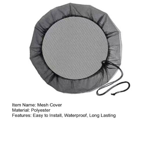 14 штук Чехлы на шнурке из мелкой сетки для уличных дождевых бочек и ведер