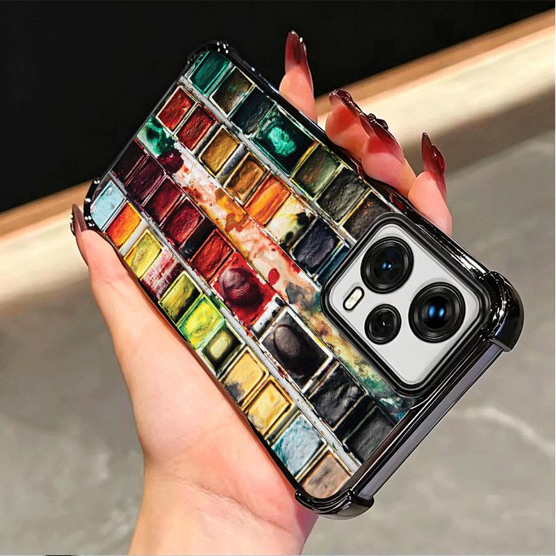 Watercolors Set Paint Palette Soft Phone Case For Xiaomi Poco X7 X8 Pro Max X6 X5 X3 F8 Ultra F7 M8 M7 M5S Redmi 15C 15A 15 14C