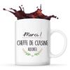 Mug - Thank You - Head Chef - Ceramic - 325 Ml - Dishwasher Safe