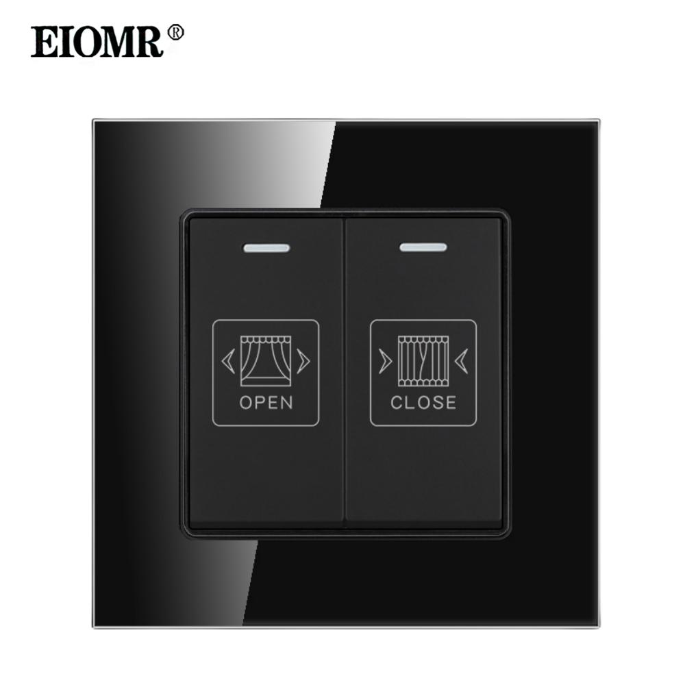 EIOMR Черное Хрустальное Стекло Израиль USB Type-C Зарядная Настенная Розетка, AC 230V 16A ТВ Телефон Звонок Выключатель Света Израиль Домашняя Розетка