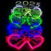 2025 Light up Glasses 2025 New Year Party Eyeglasses Decoration Photography Props for New Years Party Christmas Wedding