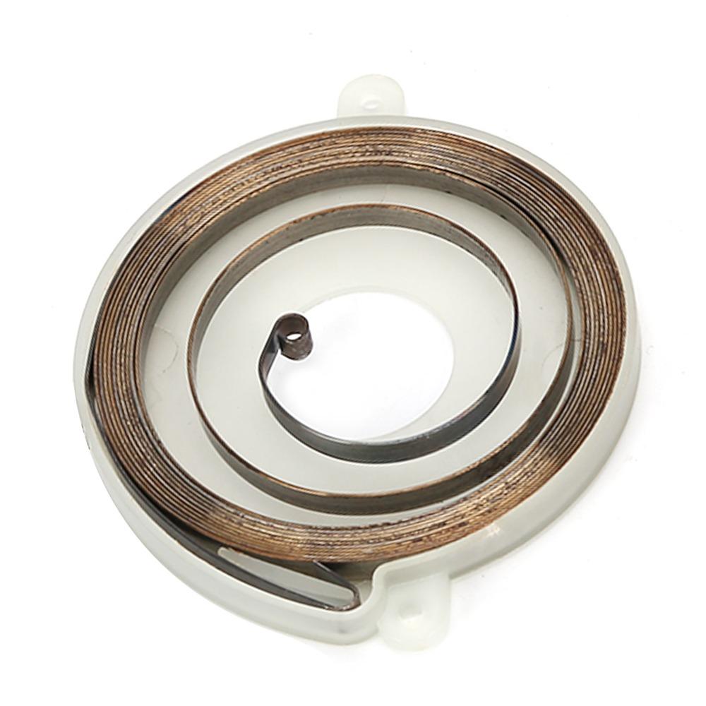 2PCS White Rewind Spring Kit 2 Hole Starter Spring Durable Recoil Spring for Stihl TS410 TS420