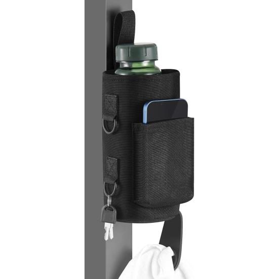 Магнитная сумка для воды для спортзала с карманами для телефона, плечевым ремнем, для фитнеса