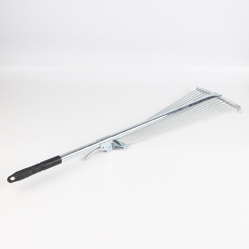 Garden Leaf and Grass Rake for Organizing and Collecting Leaves and Lawn Debris