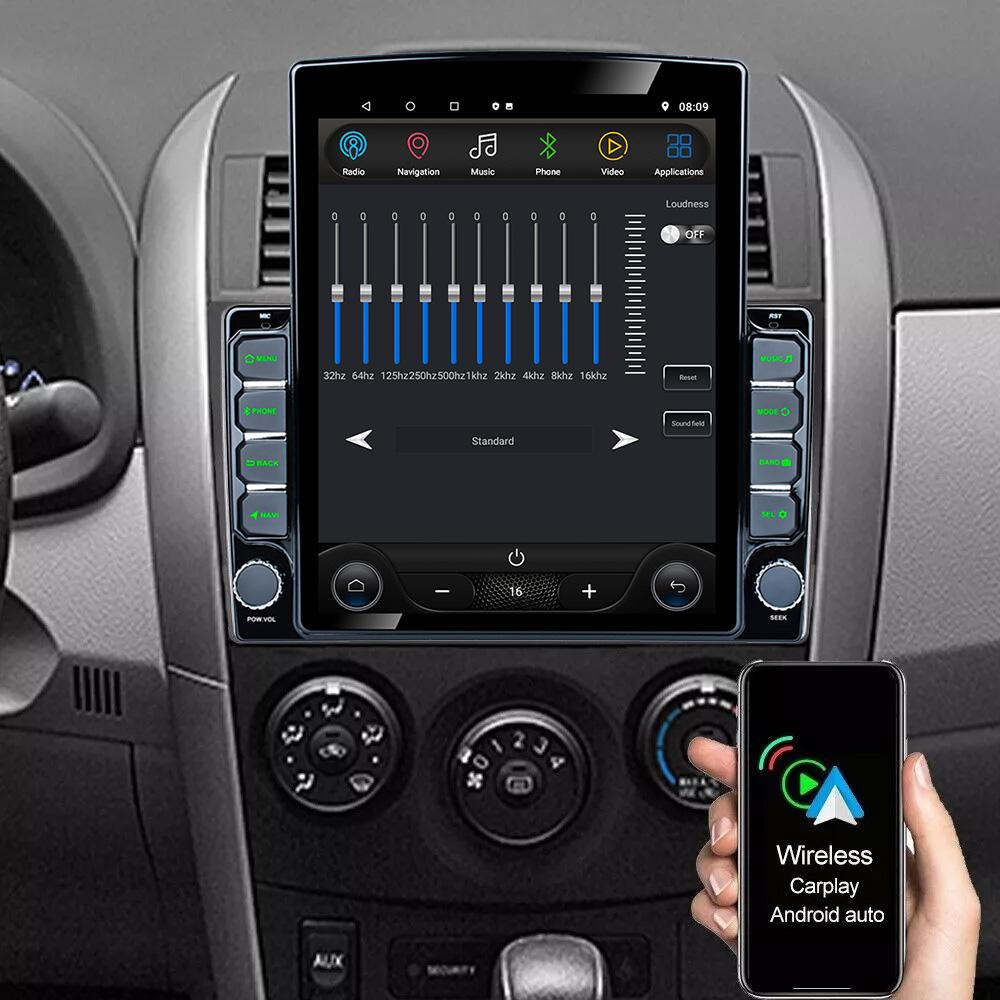 9,7-дюймовый вертикальный экран Tesla Android 12.0 автомобильное радио для Toyota Corolla 2006 2007 2013 GPS-навигация мультимедийный плеер 2din