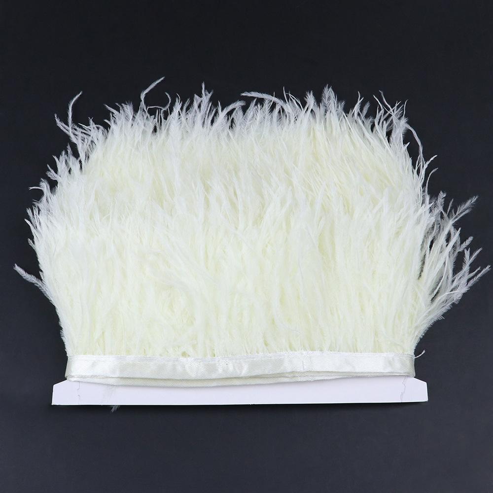 Край страусиных перьев 6-8 см, декоративные свадебные аксессуары, край вечернего платья 