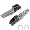 Motorcycle Front Footrest Front Left Right Pair Fit Yamaha MT‑03 MT‑25 MT‑07 MT‑09 R3XJ6 (Titanium)